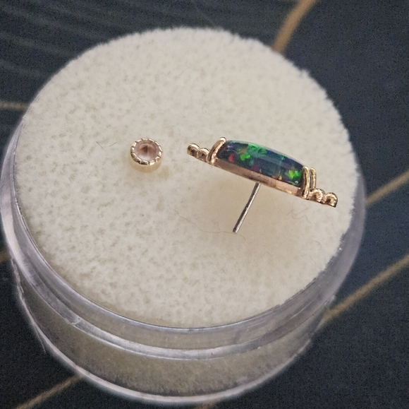 Anatometal FaRaTa end in rose gold/black opal - Picture 2 of 4